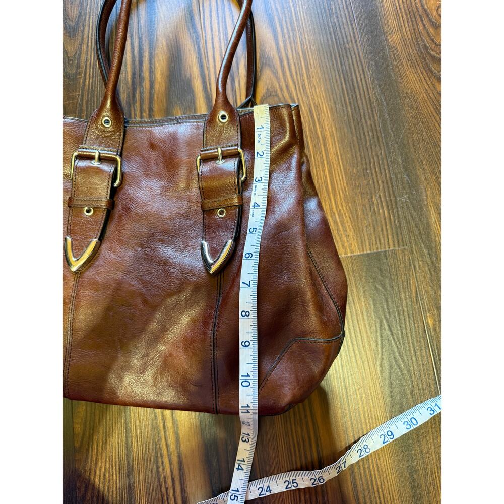 Wilson’s Leather Double Adjustable Handle Purse w/Silver Detail & Magnet Closure - Picture 13 of 15